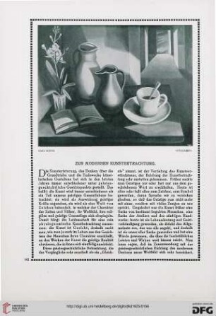 Zur modernen Kunstbetrachtung