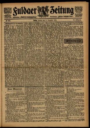 Ausgabe vom Freitag, den 11. Dezember 1903.