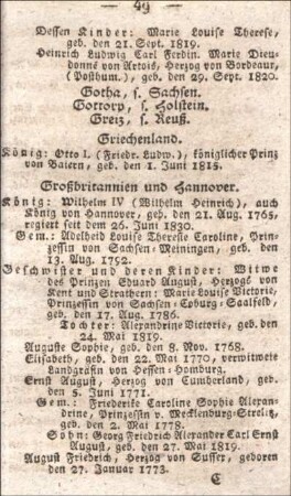 Großbritannien und Hannover.