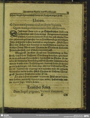 Teutscher Krieg