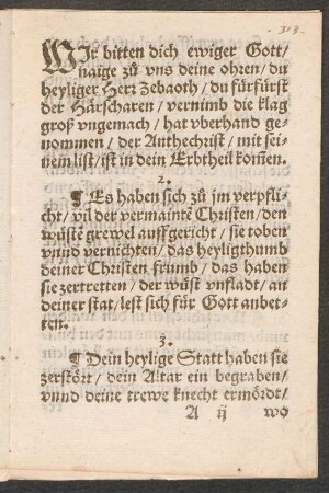 WJr bitten dich ewiger Gott/ || naige zu vns deine ohren/