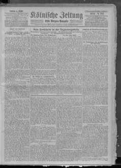 Kölnische Zeitung. 1803-1945