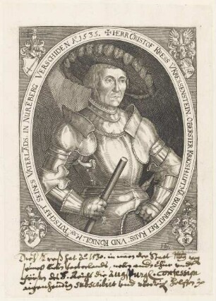 Bildnis des Christopher Kress von Kressenstein
