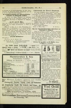 Von der Lehrmittelsammelstelle Petersdorf bei Trautenau in Böhmen