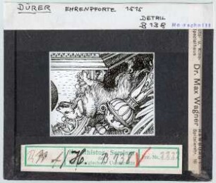 Albrecht Dürer: Ehrenpforte, Detail, B. 138