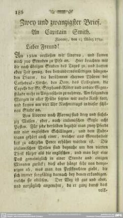 Zwey und zwanzigster Brief