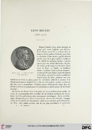 5. Pér. 5.1922: Léon Heuzey (1831 - 1922)