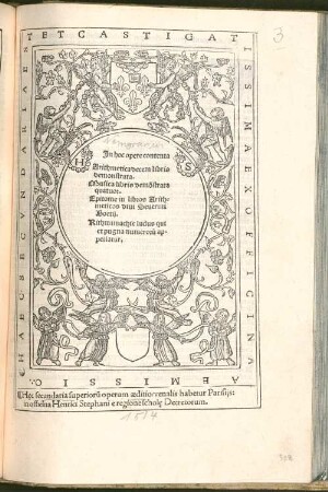 In hoc opere contenta Arithmetica decem libris demonstrata