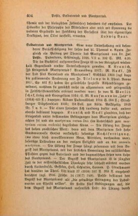 404-406 [Rezension] Pohle, Josef, Soldatentod und Märtyrertod