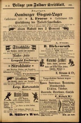Zweite Ausgabe vom Donnerstag, den 21. Februar 1895.