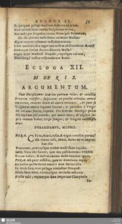 Ecloga XII. Moeris
