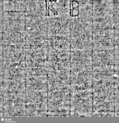Lilienschild; Buchstaben ICH; Buchstaben KB = S.3/4