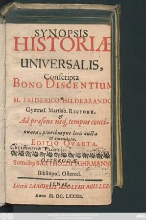 Synopsis Historiae Universalis