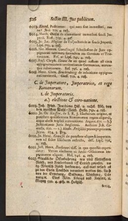 C. de Imperatore, Imperatrice, et rege Romanorum.