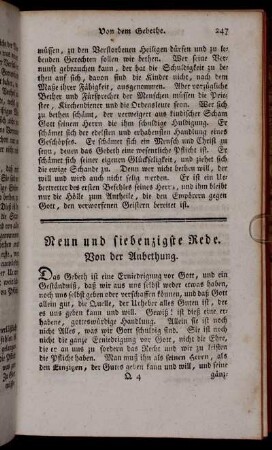 LXXIX. Rede. Von der Anbethung