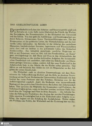 Das Gesellschaftliche Leben