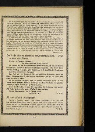 "U 46" glücklich zurückgekehrt.