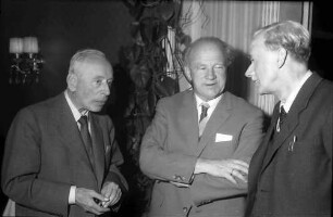 9. Tagung 1959 Physiker: Frits Zernicke, Werner Heisenberg, Paul Dirac
