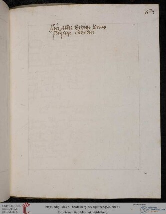 Fur aller hitzige vnnd flussige Scheden< (nur Überschrift)