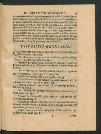 Dispositio Generalis.