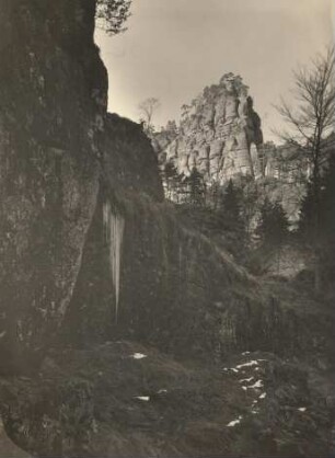Elbsandsteingebirge. Großer Zschand. Jortanshorn in den Weberschlüchten
