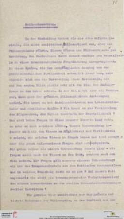 Schlussbemerkung