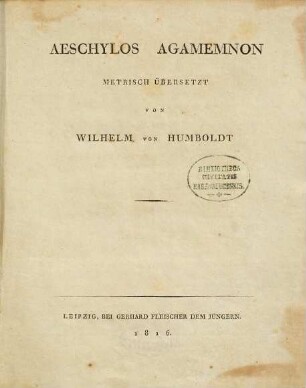 Aeschylos Agamemnon