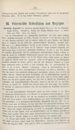567-585 Literarische Uebersichten und Anzeigen