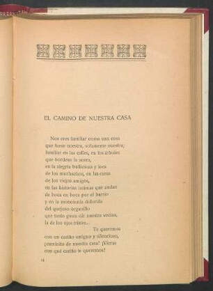 El camino de nuestra casa