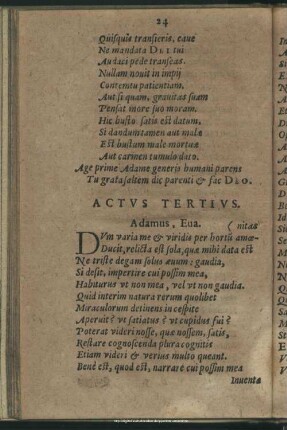 Actus Tertius