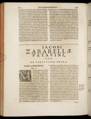 Liber De Partitione Animæ.