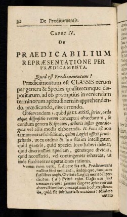 32-35, Caput IV: De Praedicamentis