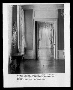Vorzimmer der Galerie, 1. Obergeschoss
