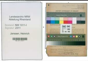 Entnazifizierung Heinrich Janssen , geb. 28.07.1904 (Kreisbeamter)