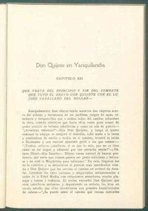 Don Quijote en Yanquilandia - [Continuación]