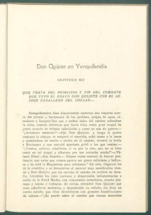 Don Quijote en Yanquilandia - [Continuación]