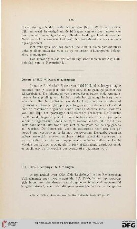 Groote of O.K.V. Kerk te Dordrecht - Het "Olde Rechthuys" te Groningen - Kerkeje te Wilsum