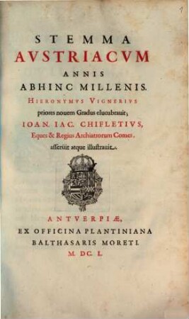 Stemma Austriacum Annis Abhinc Millenis
