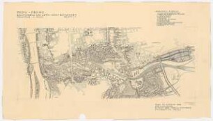 Grün- und Freiflächen, Prag: Lageplan 1:5000