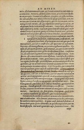 In hoc volumine haec continentur Rhetoricorum ad C. Herennium lib. IIII., M. T. Ciceronis de inventione lib. II., eiusdem de oratore ad Quintum fratrem lib. III., eiusdem de claris oratoribus, qui dicitur Brutus lib. I, eiusdem orator ad Brutum lib. I., eiusdem topica ad Trebatium lib. I., eiusdem oratoriae partitiones lib. I, eiusdem de optimo genere oratorum praefatio quaedam