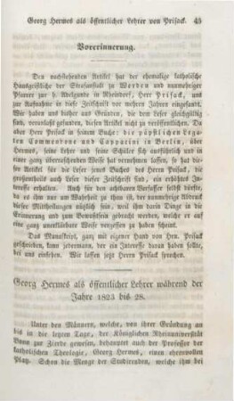 45-50 Georg Hermes als öffentlicher Lehrer während der Jahre 1823 bis 28