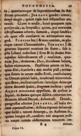 Joannis Bisselii, è Societate Jesu, Palestinae, Seu Terrae Sanctae, Topothesia, Secundùm Regiones, ac Tribus, expreßa