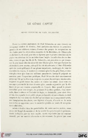 3: Le génie captif : dessin posthume de Paul Delaroche