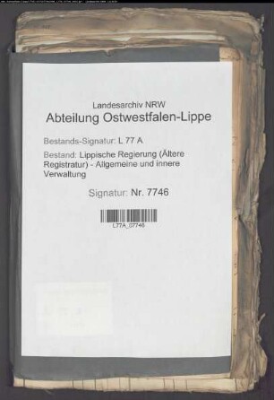 Maischsteuer aus dem Amt Detmold