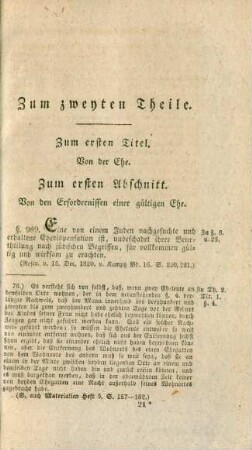 Zum zweyten Theile.