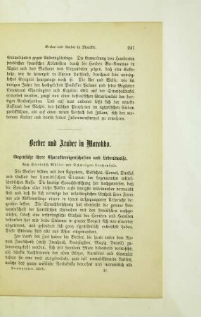 Berber und Araber in Marokko