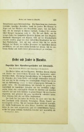 Berber und Araber in Marokko