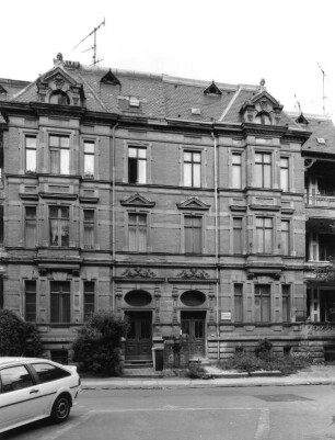 Görlitz-Altstadt, Augustastraße 26/27. Doppelwohnhaus (1888). Straßenansicht
