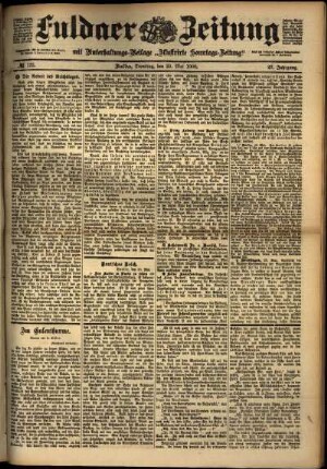 Ausgabe vom Dienstag, den 29. Mai 1900.