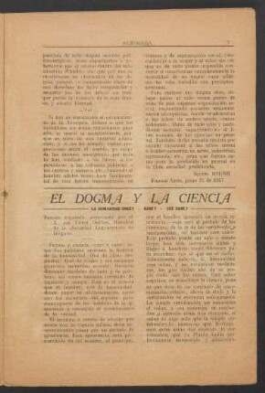 El dogma y la ciencia : La humanidad cree? - Sabe? - Qué sabe?